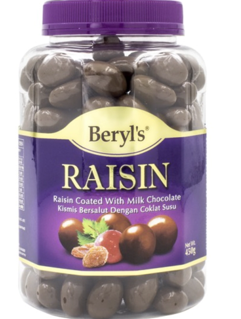 Chocolate Beryls 450gram - Raisin Milk Choco