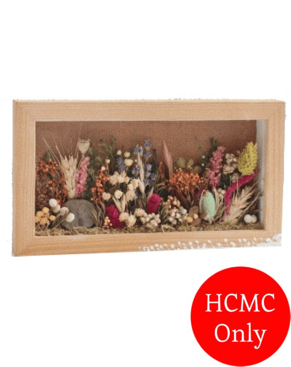 Handmade dried flower frame - Rectangle