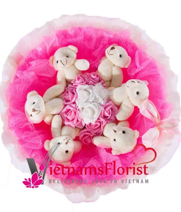 Artificial Flowers And Bears 001