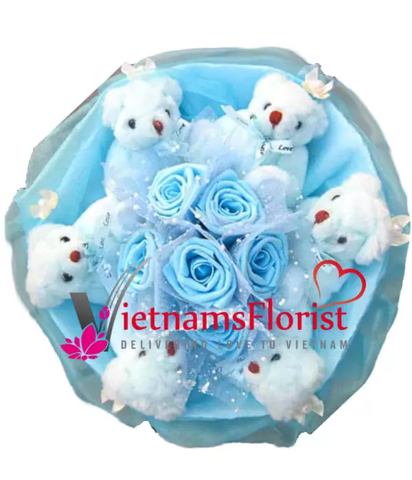 Artificial Flowers And Bears 002
