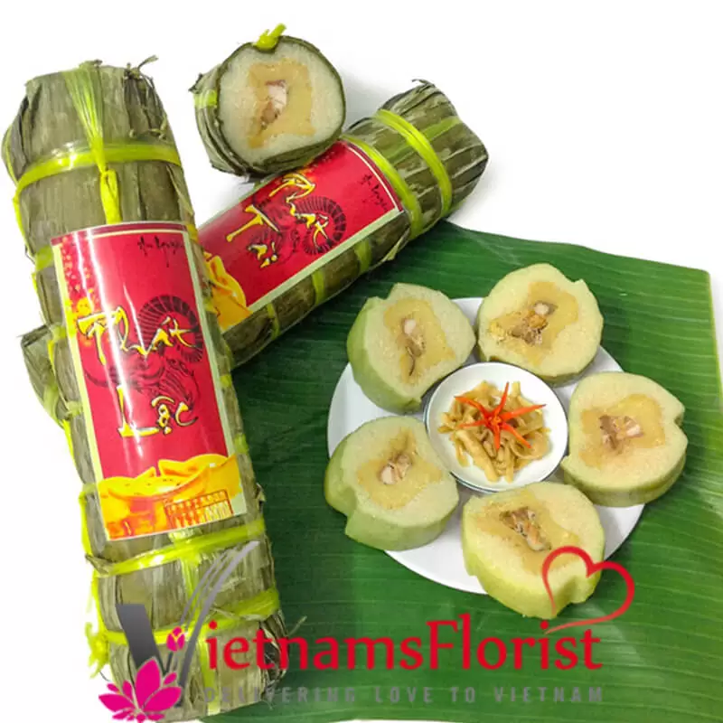Cylindrical Sticky Rice Cake